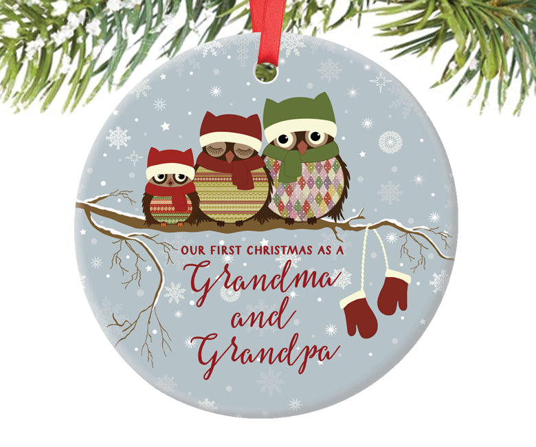 Merry Christmas Grandma & Grandpa - Personalized First Christmas