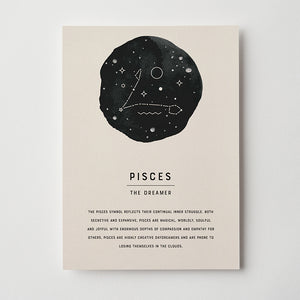 Pisces Zodiac Sign Art Print