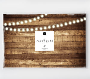 Farmhouse Woodgrain Paper Placemats