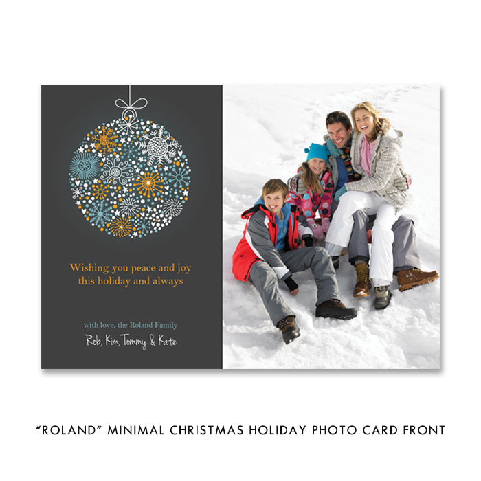 Modern Christmas Photo Card   