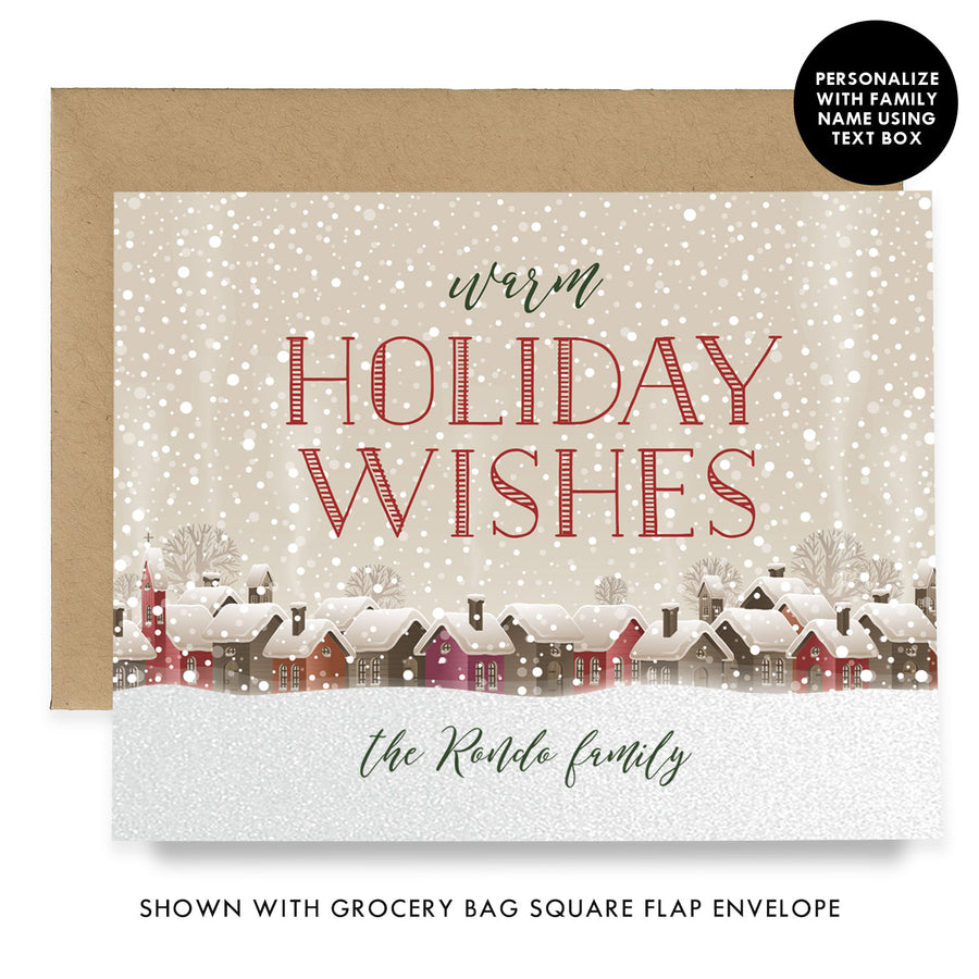Rustic Personalized Boxed Holiday Cards | Rondo
