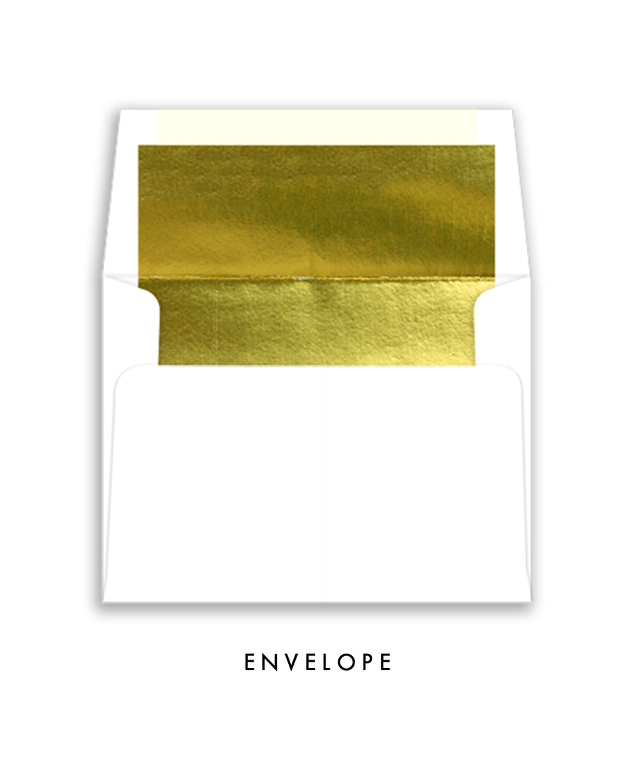 Classic Black & Gold Personalized Stationery Coll. 25