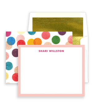 Rainbow Dots Personalized Stationery Coll. 22