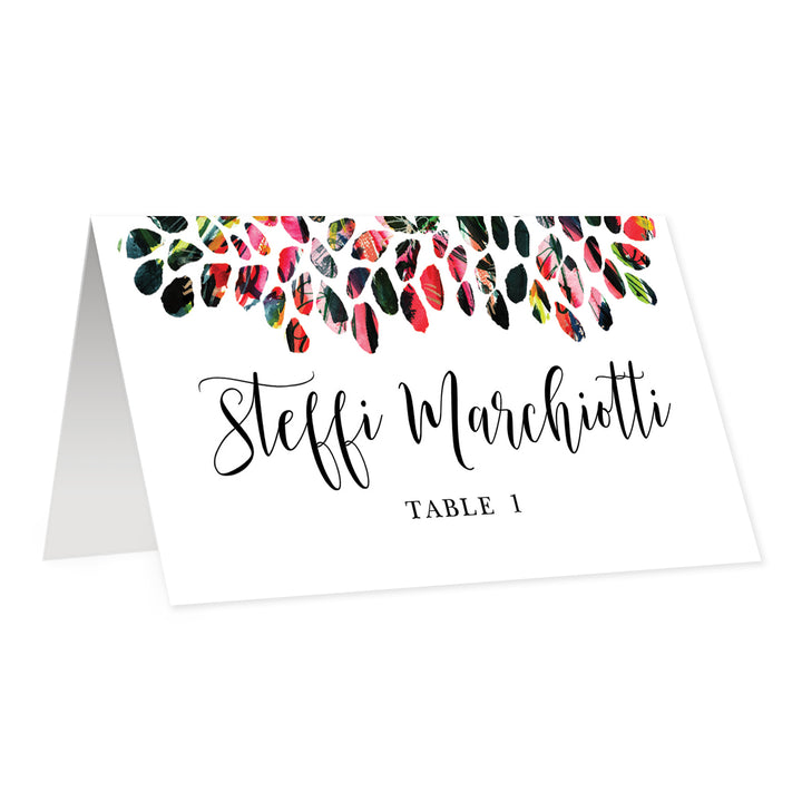 Colorful Watercolor Place Cards | Steffi