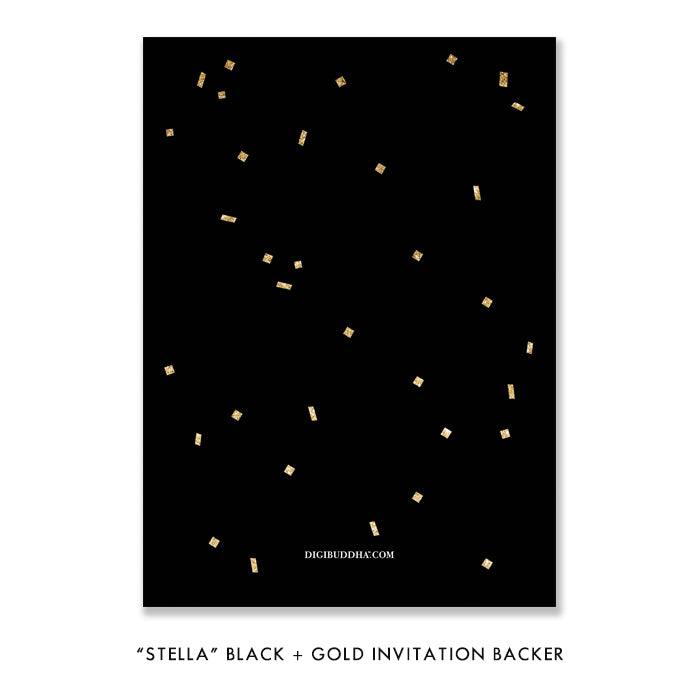 Black + Gold Glitter Lingerie Shower Invitation – Digibuddha