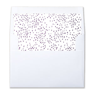 "Sybil" Purple Dapple Envelope Liners