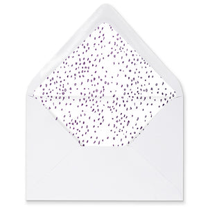 "Sybil" Purple Dapple Envelope Liners