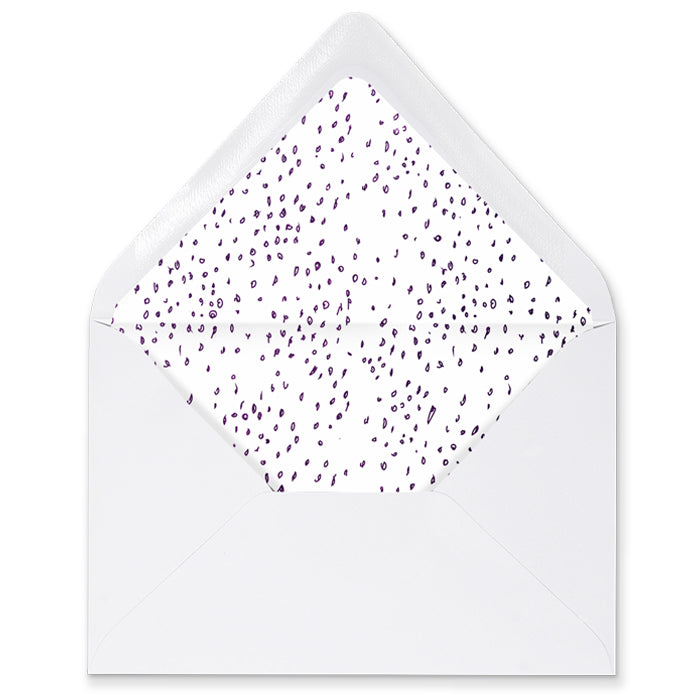 "Sybil" Purple Dapple Envelope Liners