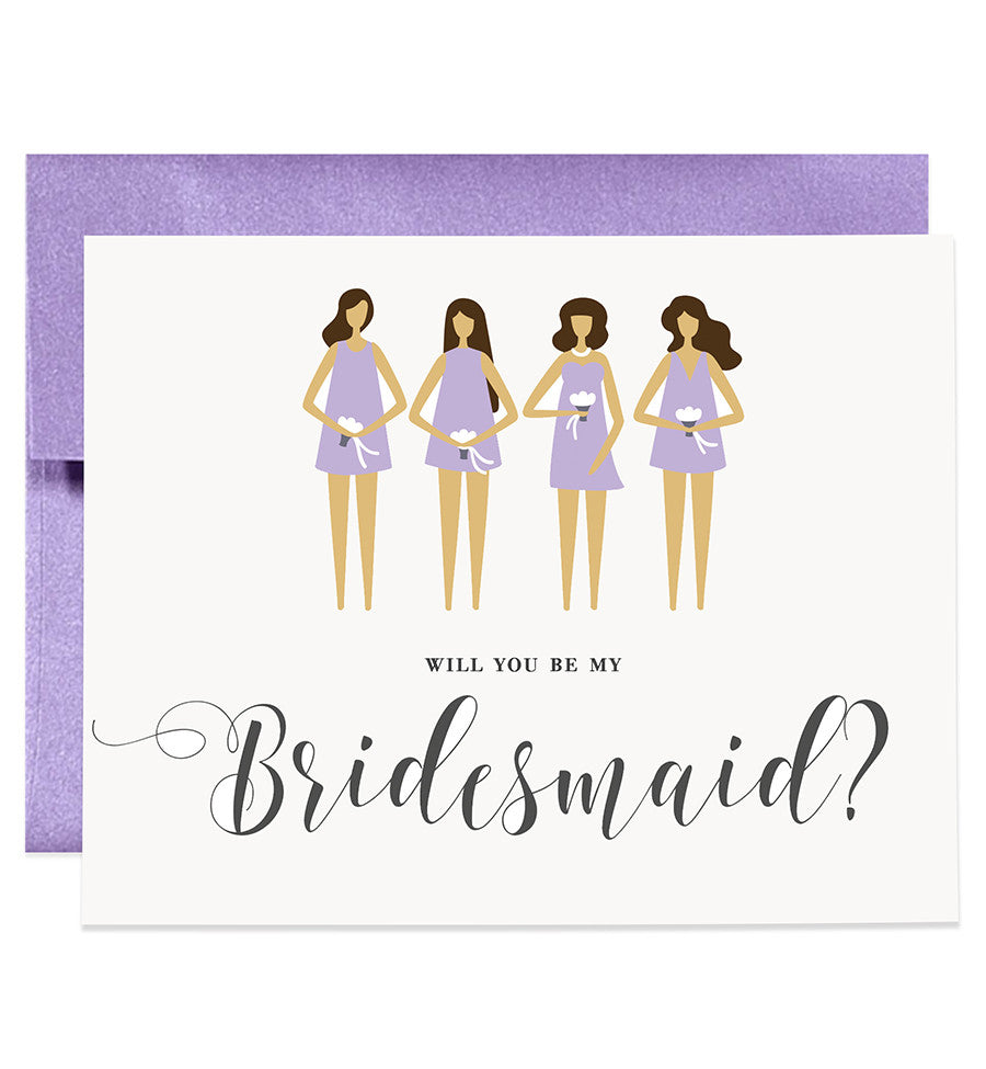 Will You Be My Bridesmaid? Lilac Purple | Tori