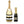 Load image into Gallery viewer, &quot;Tory&quot; Black White + Gold Wedding Champagne Labels
