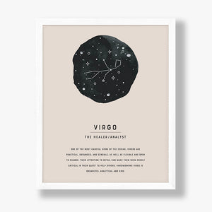 Virgo Zodiac Sign Art Print