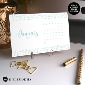 2021 Cutlery Desk Calendar by Digibuddha | Coll. 5