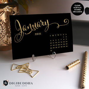 2021 Desk Calendar by Digibuddha | Mila Black