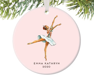 Nutcracker Ballerina Christmas Ornament, Personalized