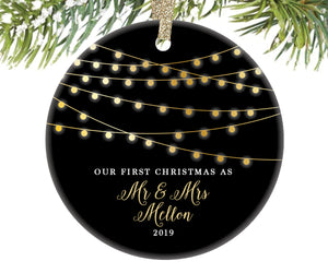 Our First Christmas as Mr and Mrs Ornament, Personalized | 8