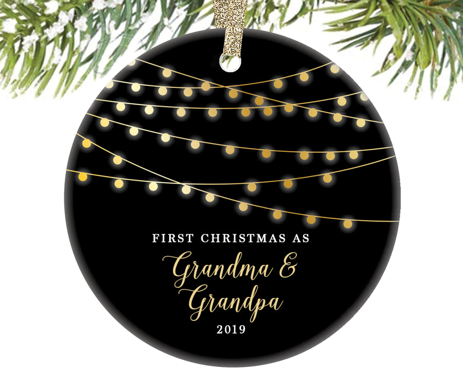 First Christmas as Grandma and Grandpa Ornament | 9