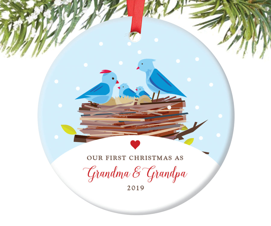 Our First Christmas as Grandma and Grandpa Ornament | 11