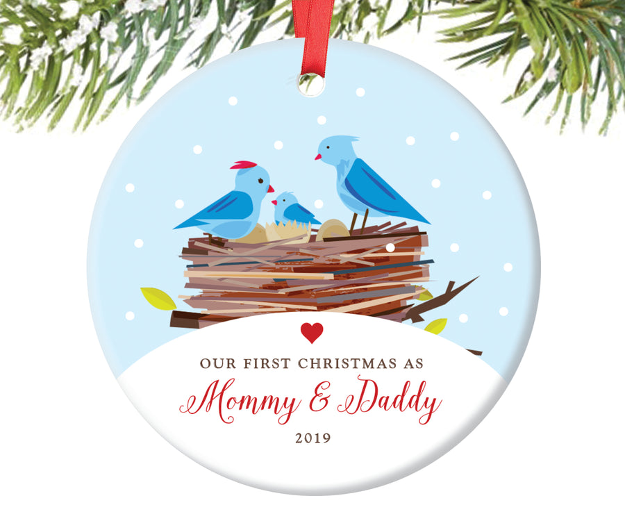 Our First Christmas as Mommy and Daddy Christmas Ornament | 12