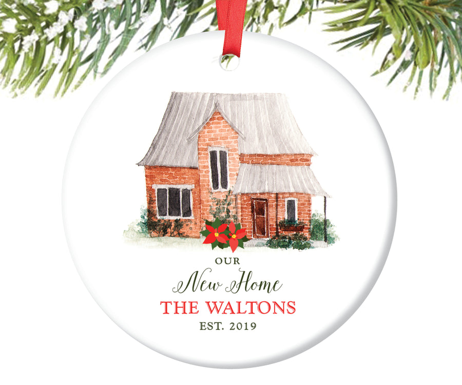 New Home Christmas Ornament, Personalized | 19