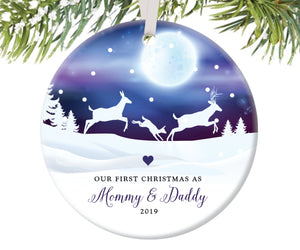 First Christmas as Mommy and Daddy Christmas Ornament | 40