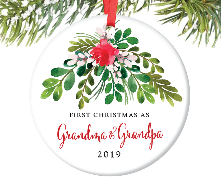First Christmas as Grandma and Grandpa Ornament | 45