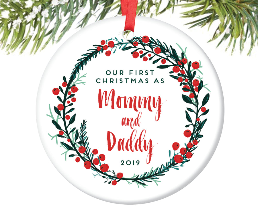 First Christmas as Mommy and Daddy Christmas Ornament | 54