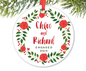 Engaged Christmas Ornament, Personalized | 72