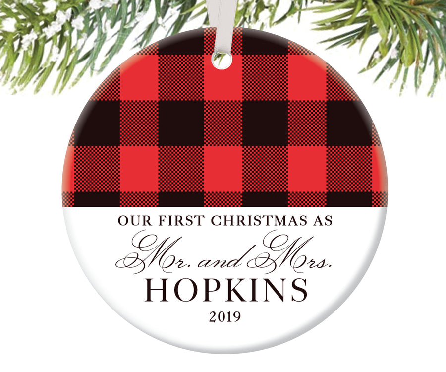Christmas Ornament for Newlyweds, Personalized | 75