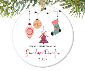 First Christmas as Grandma and Grandpa Ornament | 77
