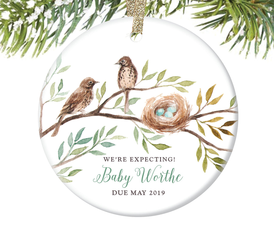 Expecting Parents Christmas Ornament, Personalized | 83