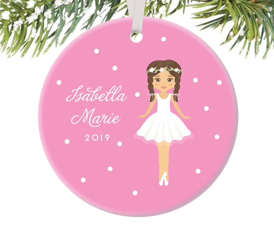 Ballerina Christmas Ornament, Personalized | 88