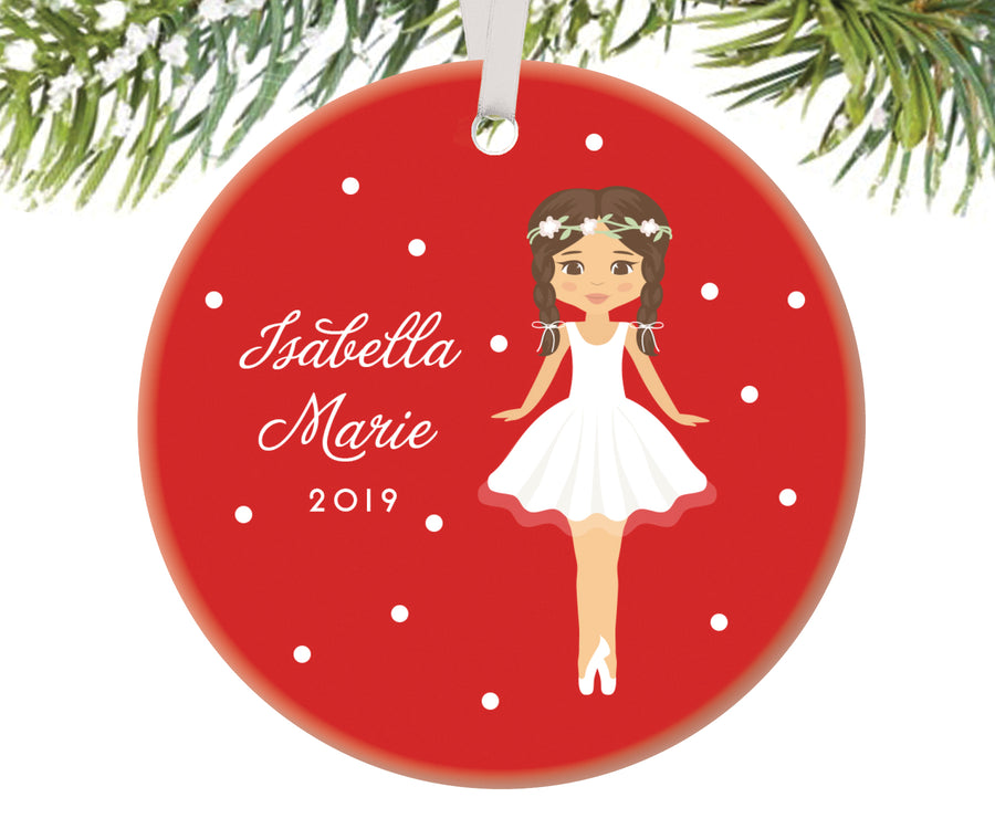 Ballerina Christmas Ornament, Personalized | 89