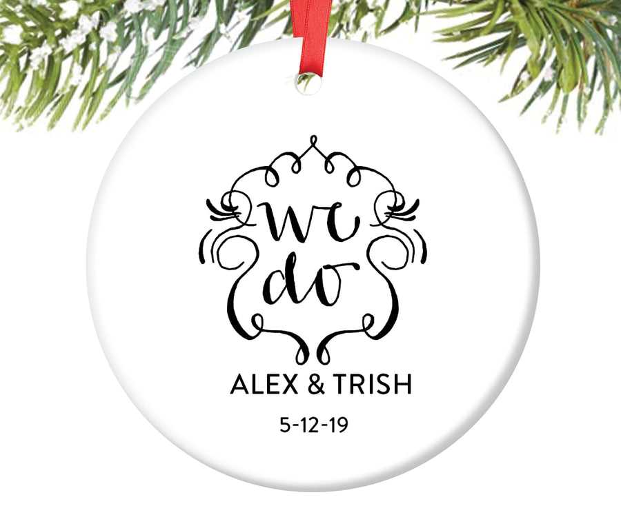 Christmas Ornament for Newlyweds, Personalized | 107