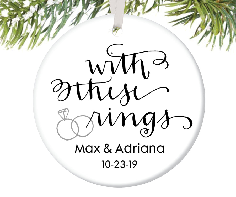 Married Couple Christmas Ornament, Personalized | 114