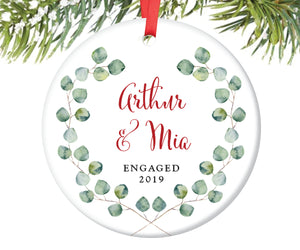 Newly Engaged Christmas Ornament, Personalized | 118