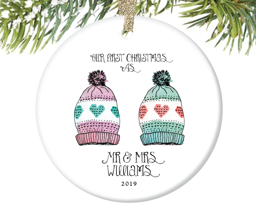 Our First Christmas Married Ornament, Personalized | 122