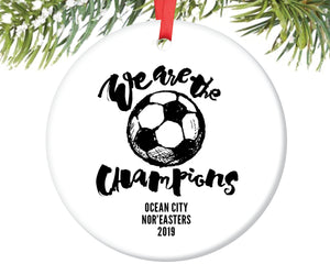 Soccer Championship Christmas Ornament, Personalized | 142