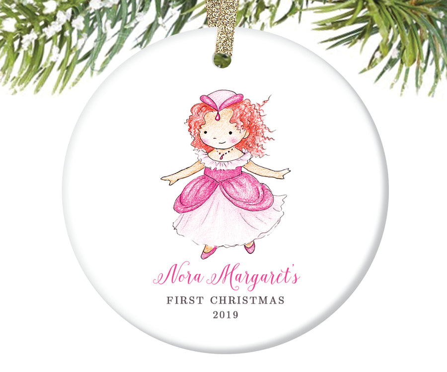 Baby's First Christmas Princess Ornament, Personalized | 155