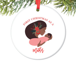 First Christmas as a Mother of a Baby Girl Ornament | 192