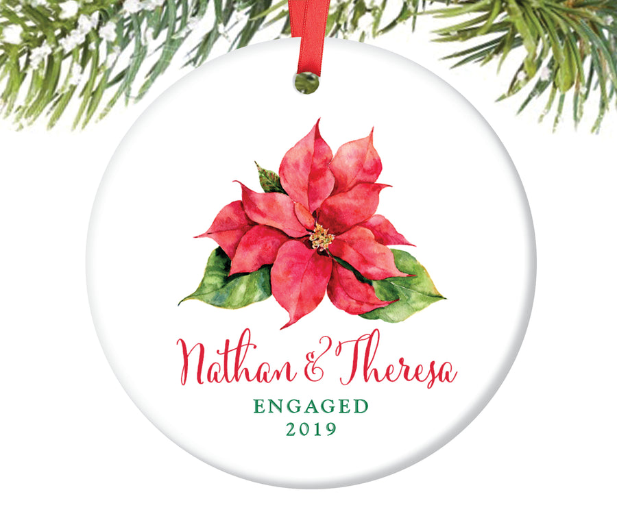 Engaged Christmas Ornament, Personalized | 195