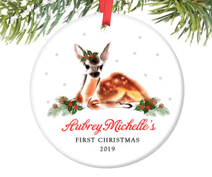 Baby's First Christmas Ornament, Personalized | 202
