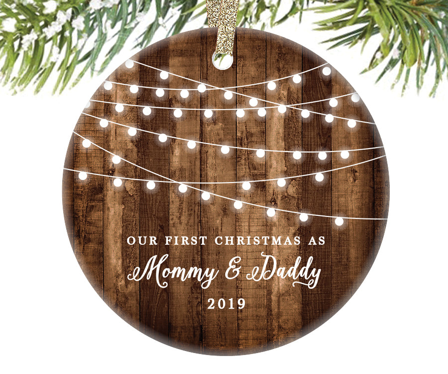 Our First Christmas as Mommy and Daddy Christmas Ornament | 302