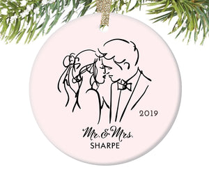 Married Couple Christmas Ornament, Personalized | 319