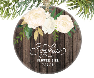 Flower Girl Ornament Gift, Personalized | 347