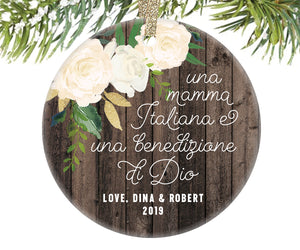 Italian Mom Christmas Ornament | 348