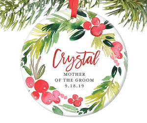 Mother of the Groom Ornament Gift, Personalized | 375