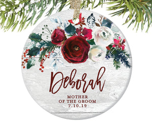 Mother of the Groom Ornament Gift, Personalized | 400