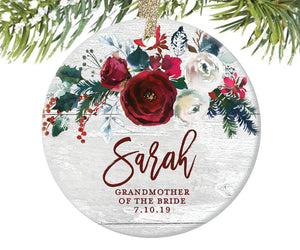 Grandmother of the Bride Ornament, Personalized | 402