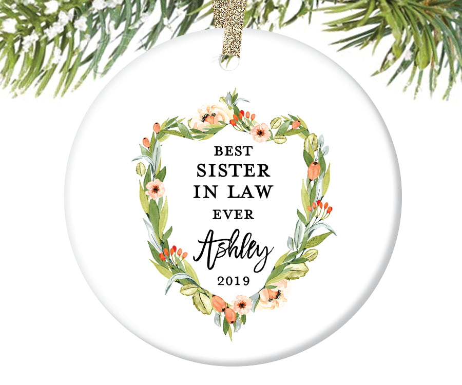 Best Sister In Law Ever Christmas Ornament | 407