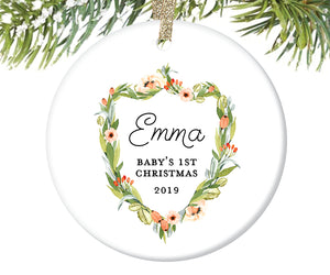Baby's First Christmas Ornament, Personalized | 410